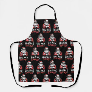 Grunt Style Big Nick Energy Funny Santa Christmas  Apron