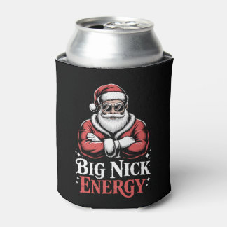 Grunt Style Big Nick Energy Funny Santa Christmas Can Cooler
