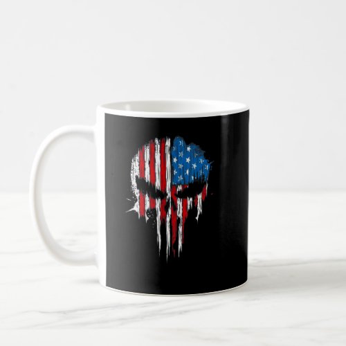 Grunt Style Men S American Skull  Coffee Mug