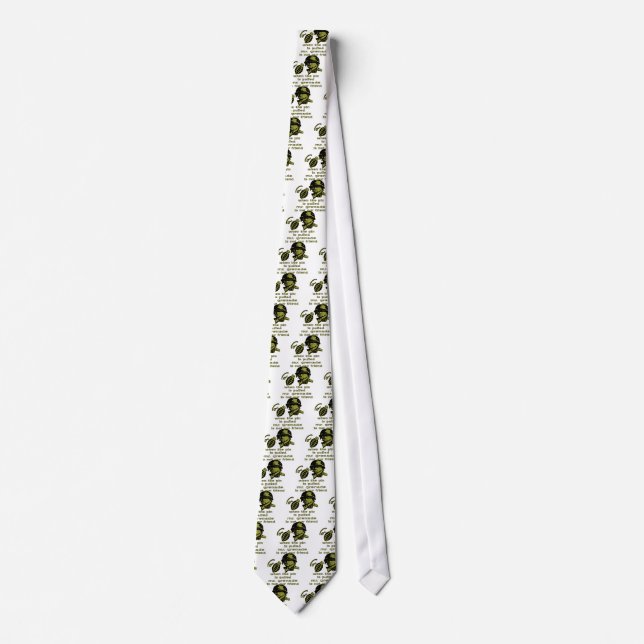 Grunt When The Pin Is Pulled Mr. Grenade Neck Tie (Front)