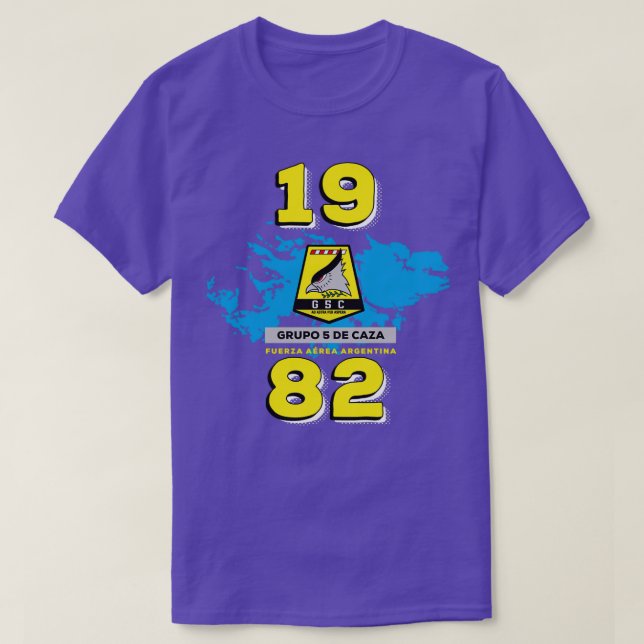 Grupo 5 de Caza 1982 Fuerza Area Argentina  T-Shirt (Design Front)