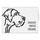 Gruß mit Dogge Cards (Front Horizontal)