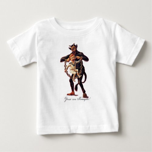 Gruss vom Greetings From Krampus Baby T_Shirt