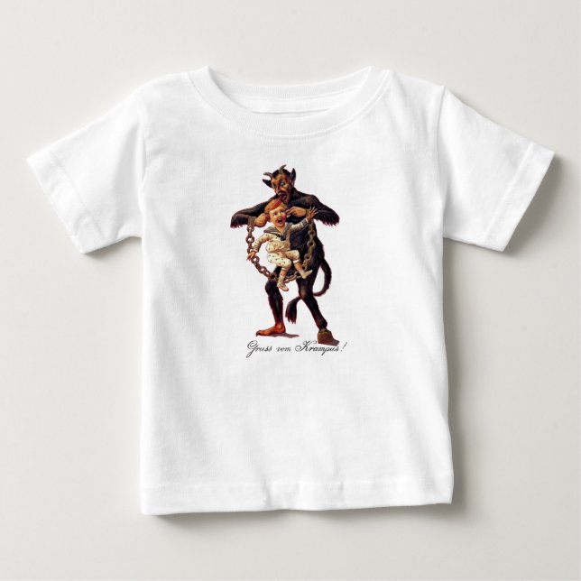 Gruss vom (Greetings From) Krampus Baby T-Shirt (Front)