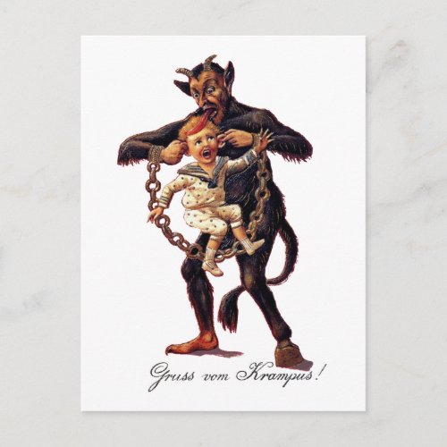 Gruss vom Greetings From Krampus Postcard