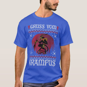 Gruss Vom Krampus Christmas Evil Xmas Horror Ugly T-Shirt