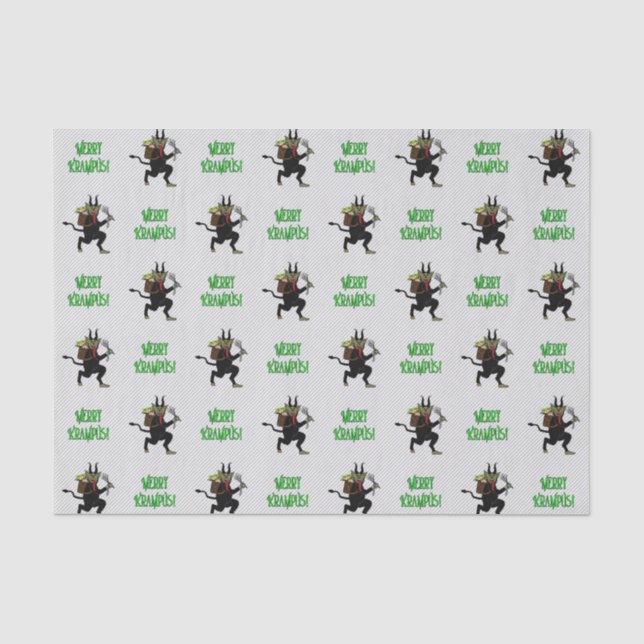 Gruss vom Krampus Merry Krampus Tissue Paper (Front)