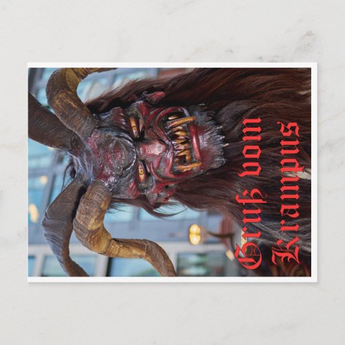 Gru vom Krampus Postcard