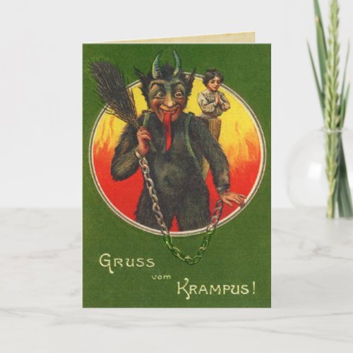 Gruss Vom Krampus Yule Card