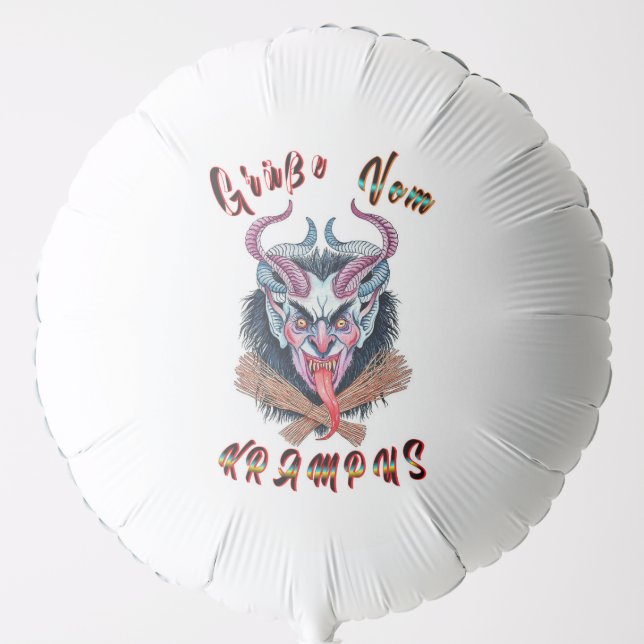 Grüße Vom Krampus Yule Devil December Krampusnacht Balloon (Front)