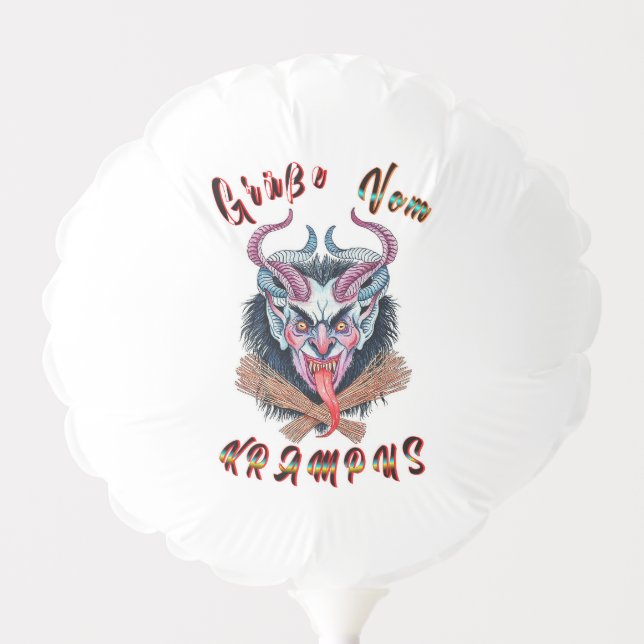 Grüße Vom Krampus Yule Devil December Krampusnacht Balloon (Front)