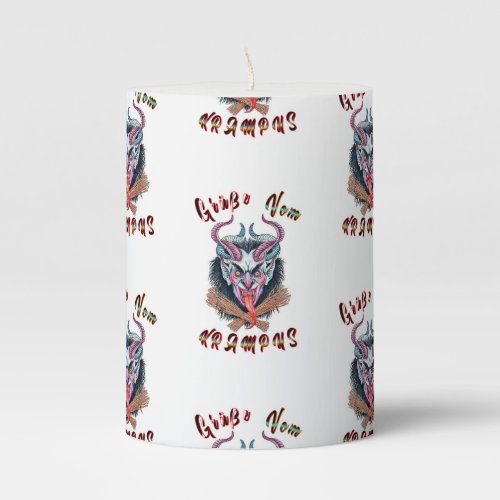 Gre Vom Krampus Yule Devil December Krampusnacht Pillar Candle