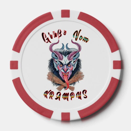 Gre Vom Krampus Yule Devil December Krampusnacht Poker Chips