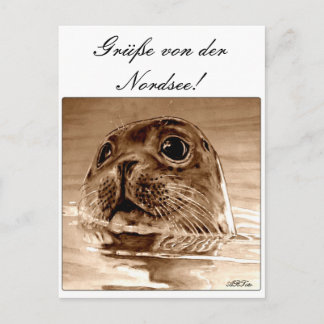 Grüße von der Nordsee! Postcard