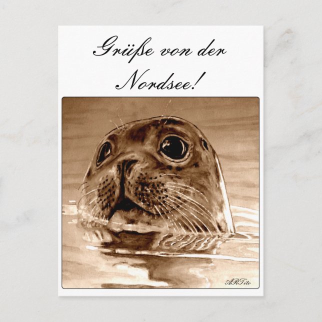 Grüße von der Nordsee! Postcard (Front)
