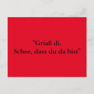 Grußkarte aus Bayern Postcard