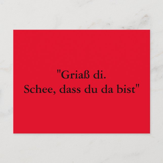 Grußkarte aus Bayern Postcard (Front)