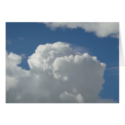 Grusskarte Cumuluswolke, blanko (Front Horizontal)