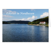 Grußkarte Edersee in Nordhessen (Front Horizontal)