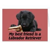 Grußkarte "Labrador Retriever" (Front Horizontal)