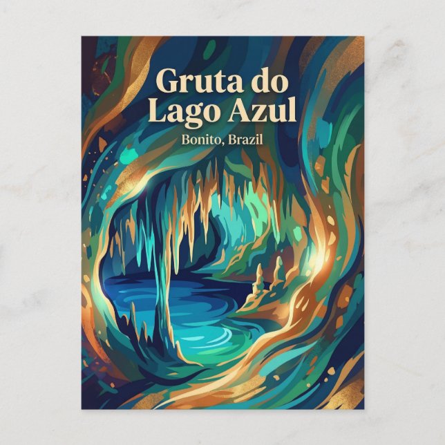 Gruta do Lago Azul Brazil Postcard (Front)
