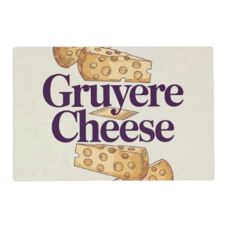 Gruyere Cheese Light Gray Placemat