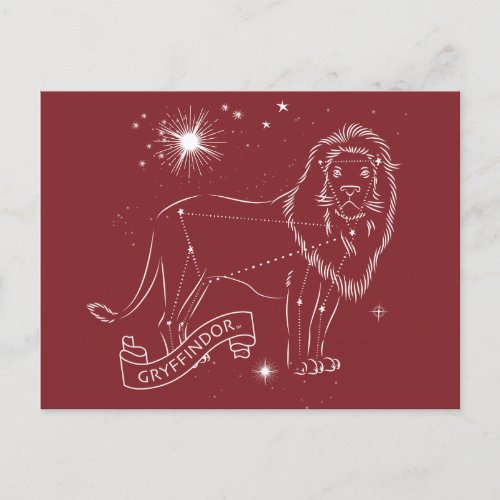 GRYFFINDOR Constellation Graphic Holiday Postcard