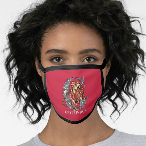 GRYFFINDORâ Crosshatched Emblem Face Mask
