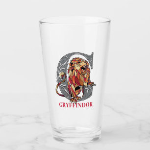 GRYFFINDOR™ Crosshatched Emblem Glass