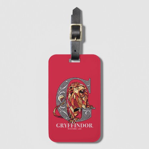 GRYFFINDOR Crosshatched Emblem Luggage Tag