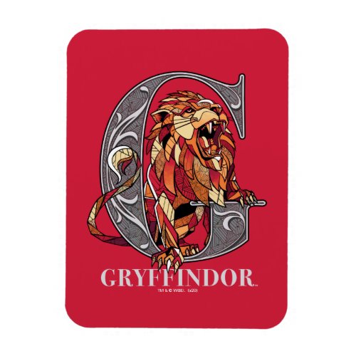 GRYFFINDOR Crosshatched Emblem Magnet