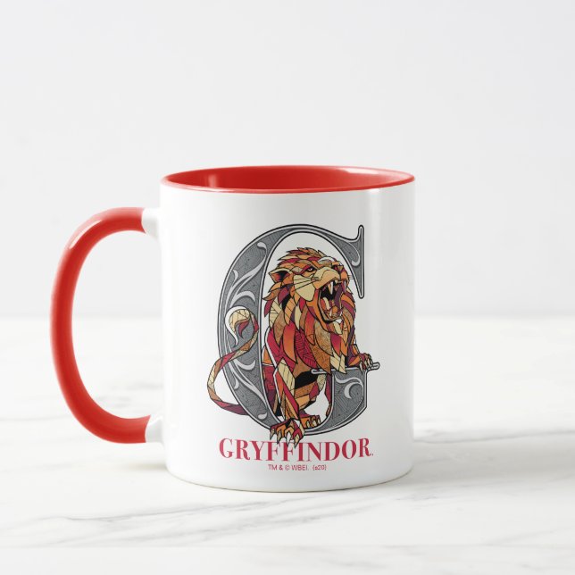 GRYFFINDOR™ Crosshatched Emblem Mug (Left)