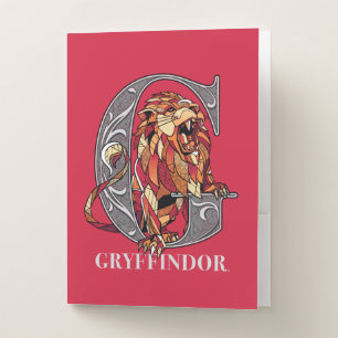 GRYFFINDOR™ Crosshatched Emblem Pocket Folder