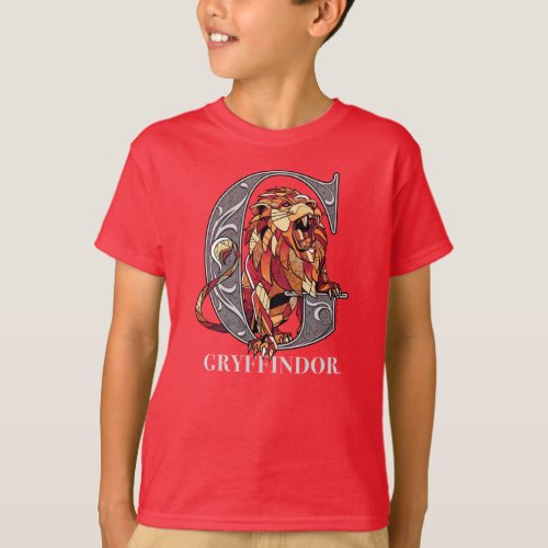 GRYFFINDOR Crosshatched Emblem T_Shirt
