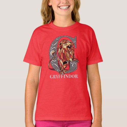GRYFFINDORâ Crosshatched Emblem T_Shirt