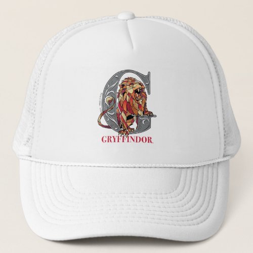 GRYFFINDOR Crosshatched Emblem Trucker Hat