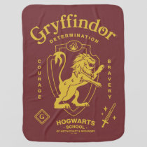 GRYFFINDOR™ Determination Courage Bravery Crest Baby Blanket