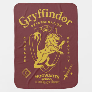GRYFFINDOR™ Determination Courage Bravery Crest Baby Blanket