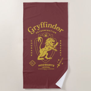 GRYFFINDOR™ Determination Courage Bravery Crest Beach Towel