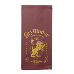 GRYFFINDOR™ Determination Courage Bravery Crest Cloth Napkin
