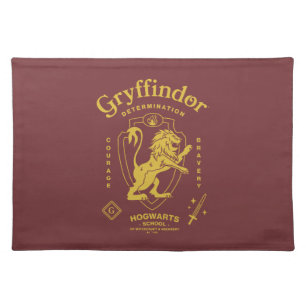 GRYFFINDOR™ Determination Courage Bravery Crest Cloth Placemat