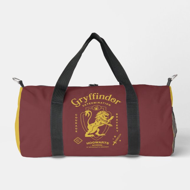 GRYFFINDOR™ Determination Courage Bravery Crest Duffle Bag (Front)