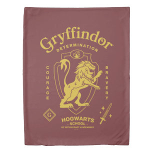 GRYFFINDOR™ Determination Courage Bravery Crest Duvet Cover
