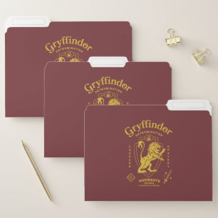 GRYFFINDOR™ Determination Courage Bravery Crest File Folder