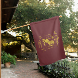 GRYFFINDOR™ Determination Courage Bravery Crest House Flag