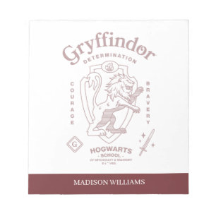 GRYFFINDOR™ Determination Courage Bravery Crest Notepad