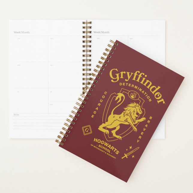 GRYFFINDOR™ Determination Courage Bravery Crest Planner (Display)