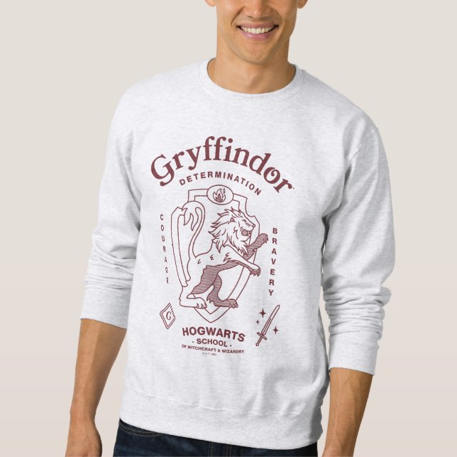 GRYFFINDOR™ Determination Courage Bravery Crest Sweatshirt (Front)