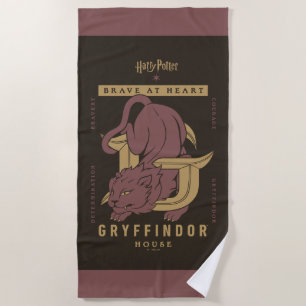 GRYFFINDOR™ House Brave at Heart Beach Towel