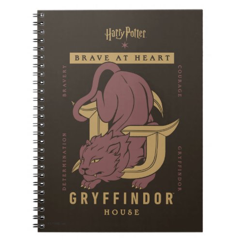 GRYFFINDORâ House Brave at Heart Notebook